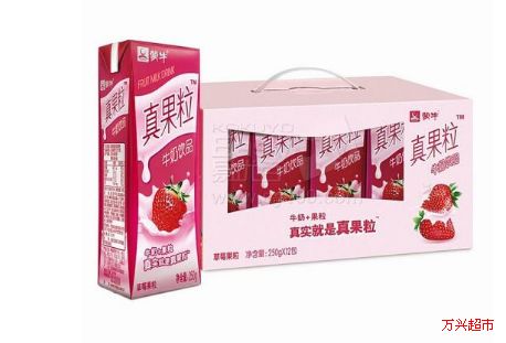 点击查看商品:蒙牛真果粒250ml草莓味*12盒